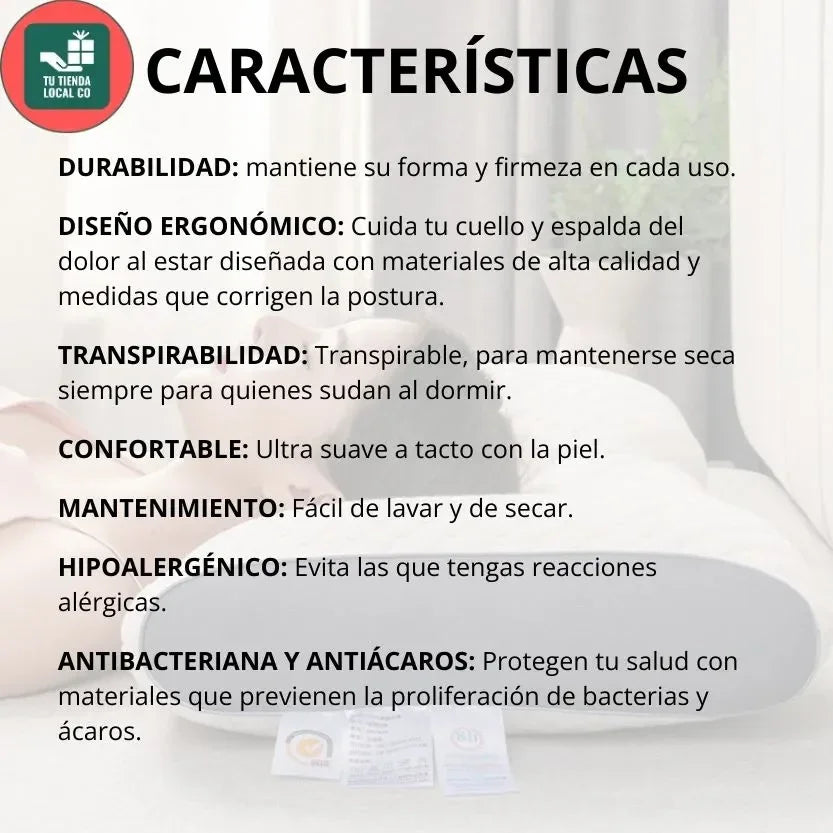DELUXE ERGONOMIC PLUS - Almohada Ortopedica 3d Con Alineación Cervical Perfecta