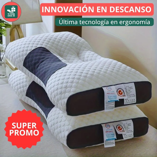 DELUXE ERGONOMIC PLUS - Almohada Ortopedica 3d Con Alineación Cervical Perfecta