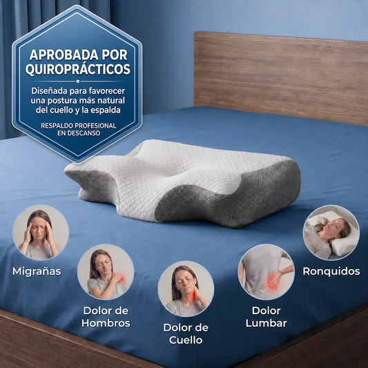 OFERTA 50% - OrthoSleep Almohada Cervical - Despierta sin Dolor, ni Molestias - Tu fisioterapeuta en casa