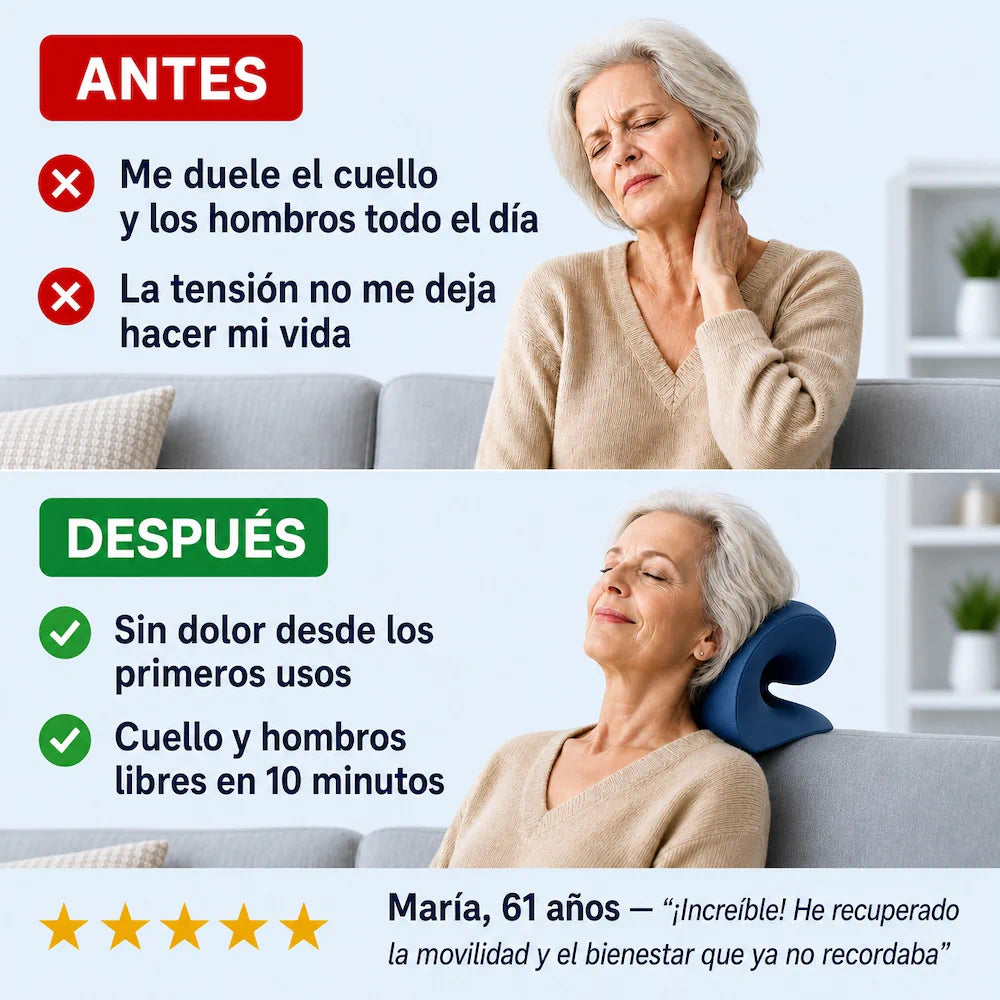 OFERTA 50% - Nube Para El Cuello - Almohada cervical - Tu fisioterapeuta en casa