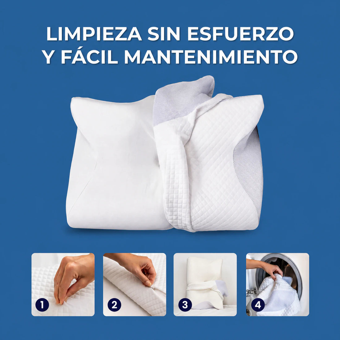 OFERTA 50% - OrthoSleep Almohada Cervical - Despierta sin Dolor, ni Molestias - Tu fisioterapeuta en casa